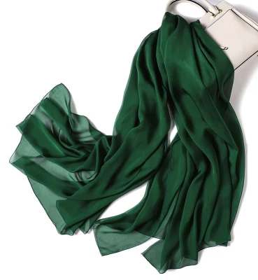 Ice Dyed Silk Chiffon Scarf Summer Scarf