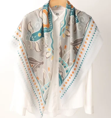Digital Printed Custom Brand Design 100% Wool Winter Scarf Luxury Shawl