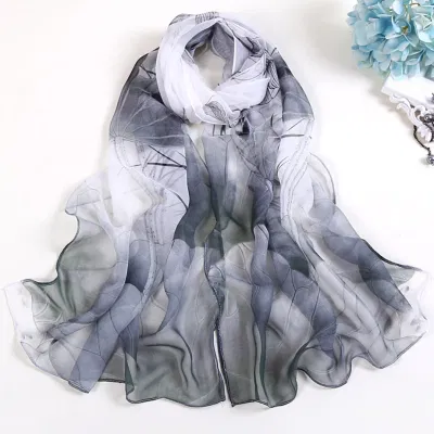 Women Lightweight Print Sunscreen Shawls Floral Pattern Scarf Shawl Fashion Scarves