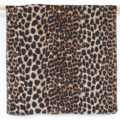 Snug Rust Safari Scarf Cheetah Leopard Print Animal