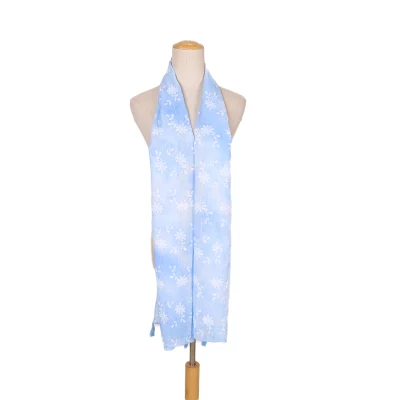 Blue Women Shawl Neck Scarf for Women Lightweight Sunscreen Shawls Wrap