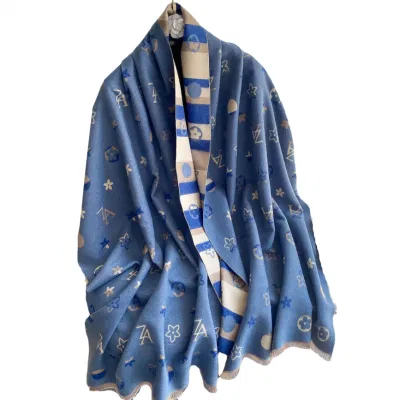  Scarf Women&prime;s Decorative Warm Neck Imitation Cashmere Air Conditioned Room Tassel Shawl