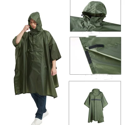 Factory Wholesale Hood Emergency Rain Fit Men Women Waterproof Breathable Poncho