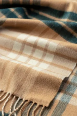 Iconin Scotch Style Woolen Scarf Series 100% Ultafine Merino Wool Tartan Scarf