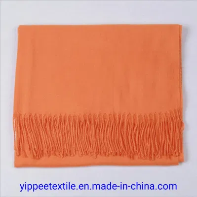 Fringed Winter Cashmere Scarves 100% Polyester Thermal Scarves 70X180cm