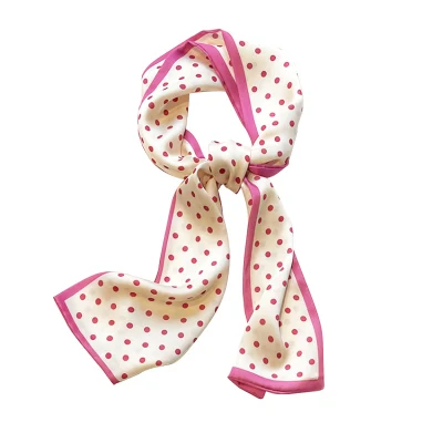 100% Silk Scarves Printing Service Designer Foulard En Soie Women Square Custom Silk Scarf with Logo