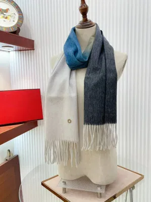 2024 Wholesale Imitation Scarf of Parody Loro Piana Soft Knitted Scarf Replica Retro Merino Wool Cashmere Shawl Warm Designer Women Shawls