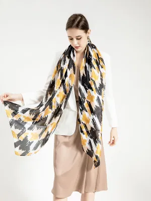 80X180cm Luxury Fashion Silk Scarf Shawls Silk Hijab Head Scarf Long Scarf