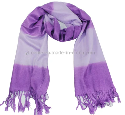 Fashion Two-Tone Pashmina Shawl Wrap Stock (YMKPS03)