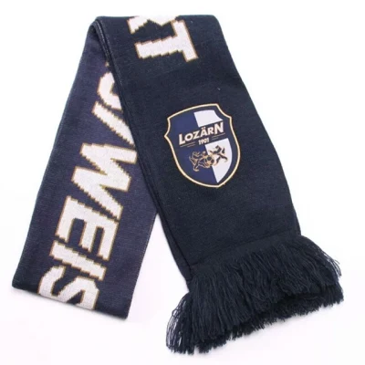 Wholesale Cheap Knitted Winter Warm Acrylic Soccer Football Team Fans Scarf