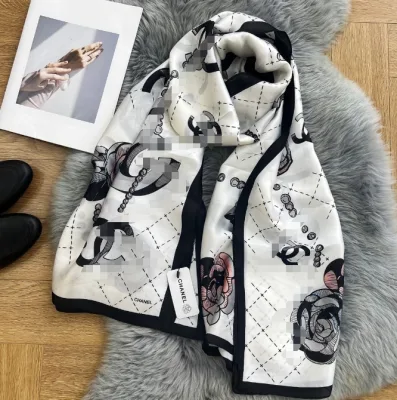 Wholesale Silk Scarf Designer Cotton Long Scarves 2023 Fashion Luxury Shawls Necks Winter Wool Scarves Women