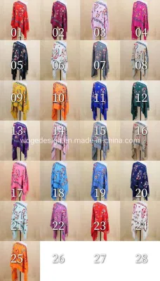 New Stylish Winter Woman Embroidery Paisley Floral Cashmere Viscose Polyester Yarn Kashmir Pashmina