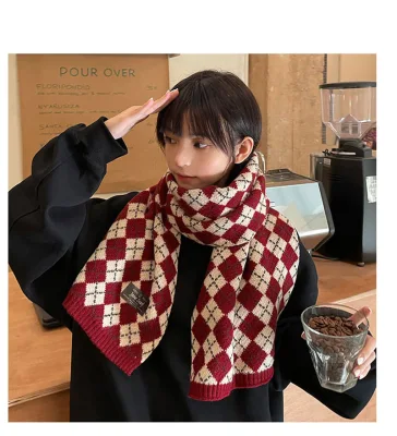 Wholesale Custom Fashion Shawl Knitted Blanket Winter Women Scarves