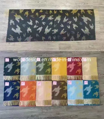 Woge Factory Bulk Buy High Quality Lightweight and Washable Cashmere Like Viscose Soft Warm Scarf Wrap