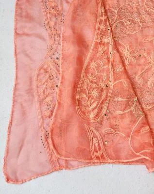 Fashion Stylish Embroidery Floral Muslim Lady Soft Voile Polyester Fabric Rhinestone Embroidery Long Scarf Wrap