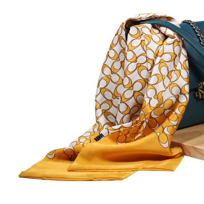 Factory Custom Luxury Prevent External Women&prime; S Printed Twill 100% Silk Long Neck Scarf
