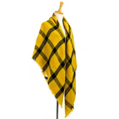 Outfit Lightweight Spring Fall Striped Soft Tassel Plaid Lattice Veronz Classic Nova Scottish Large Cozy Oversize Cappa Tippet Turban Snug Plain Stole Shawl