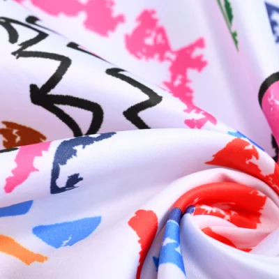35&quot; Square Silk Like Printing Head Scarf Women&prime;s Fashion Silk Feeling Scarf