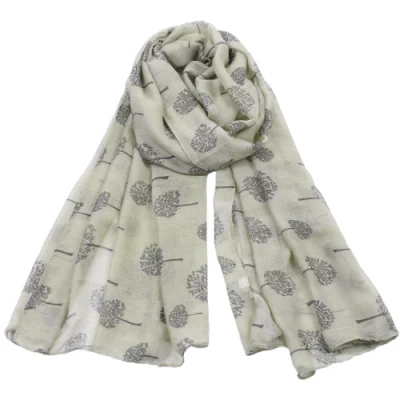 Dandelion Print Scarves Tree Pattern Wrap Shawl Muslim Hijab Voile Scarf