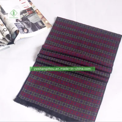 Plaid Cashmere Men&prime;s Scarf Europe Elegant Business Shawl Wholesale