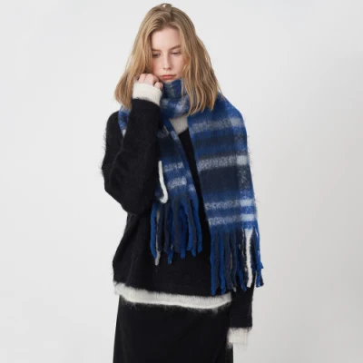 Men Women Cashmere Neck Plaid Fall Softest Classic Warm Winter Scarf