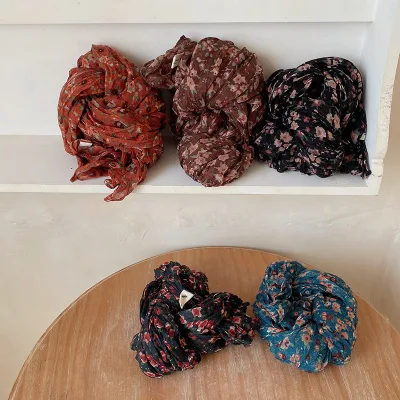 Scarf for Women Lightweight Floral Flower Spring Spring Fall Winter Shawl Wrap