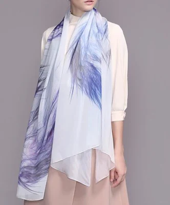 Custom Silk Chiffon Scarves Wholesale