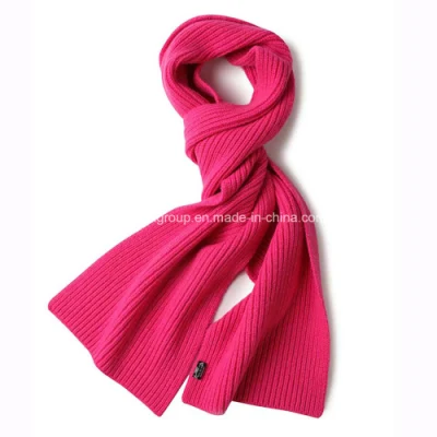 Factory Bright-Colored Winter Warm Knitted Wool Scarf for Men &amp; Women