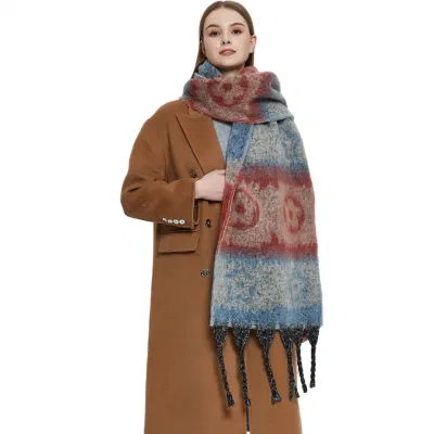 Plaid Unisex Super Soft Classic Tartan Checkered Cashmere Feel Scarves Warp
