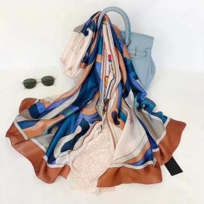  Exquisite Design Fashion Lady Long Silk Like Scarf