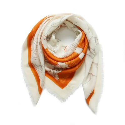 Finest Printed on Demand Merino Wool Scarf for Ladies