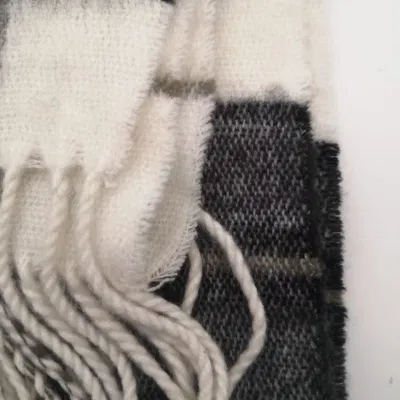 Japanese and Korean Adults Winter Warm Check Woven Scarf