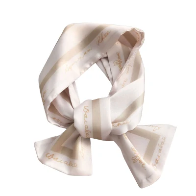 Wholesale Custom Design Silk Scarf for Women Stoles Manufacture Silk Chiffon Hijab Scarf Fashion Luxury Brand Printed Silk Scarf