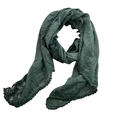 Solid Cottton Scarf for Women Lightweight Shawl Wrap