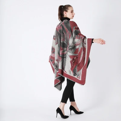 Winter Warm Poncho Shawl Stylish Ladies Elegant Women Cardigan Sweater Blanket Cape