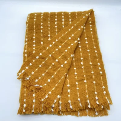 Manufacturers Provide Blanket Plaid Design Scarf Soft and Comfortable Scarf for Ladies