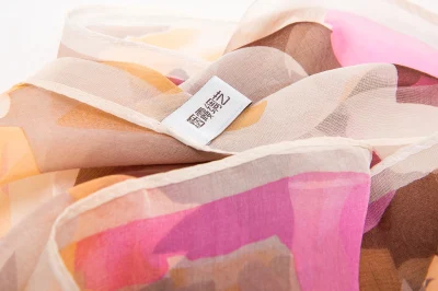 Silk Chiffon Oblong Silk Scarf