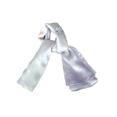 Summer New Pure Silk Scarf Thin Breathable Custom Scarf Beveled Edge Shawls for Ladies