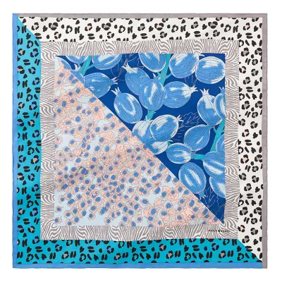 Wholesale 6A Grade Mulberry Silk Hot Sale Machine Hem Silk Head Scarf of Custom Box