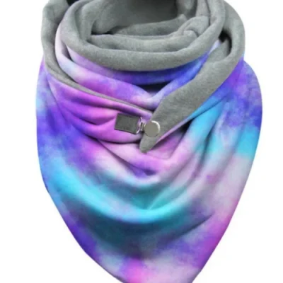 Women Winter Scarfs Fashion Printing Button Soft Wrap Casual Warm Scarves Shawls Wyz19972