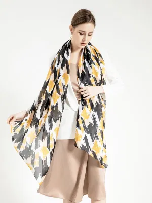 80X180cm Luxury Fashion Silk Scarf Shawls Silk Hijab Head Scarf Long Scarf