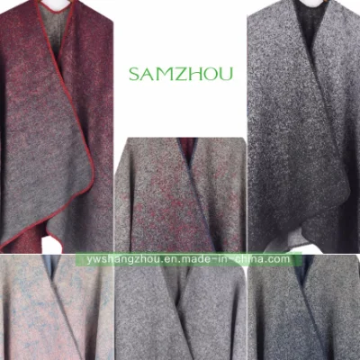 Western Gradient Cape Fashion Jacquard Scarf Lady Cashmere Shawl Winter