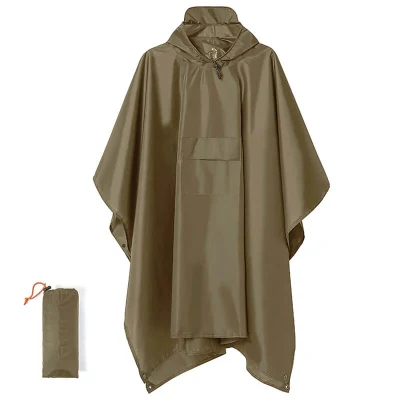 Lightweight Raincoat Adult Hooded Poncho