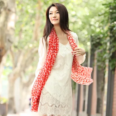 Digital Printed Silk Chiffon Scarf (12-BR050320-5.2)