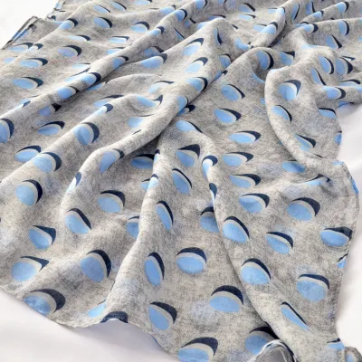 Spring Summer Cotton Feeling Scarf Polk DOT Print Shawl Geometry Print Scarf Summer Muffler Muslim Chic Hijab Head Wraps