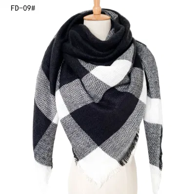 Blanket Women&prime;s Plaid Winter Warm Cozy Tartan Wrap Shawl Oversized Scarf