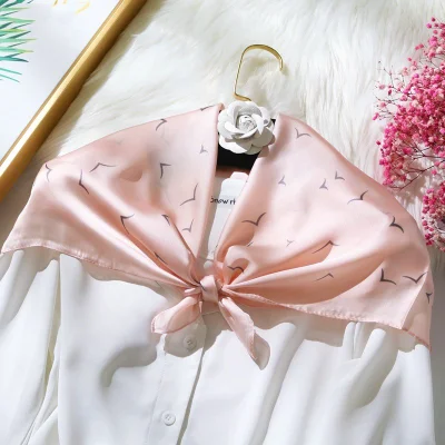 70*70cm Girls Silk Feeling Square Bandana Hair Neck Scarf