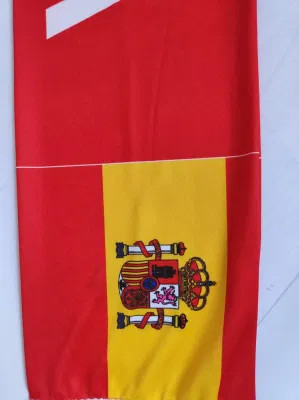 Custom Printing Scarf Polyester Custom Design and Size Football Fan Scarf Soccer Fan Scarf