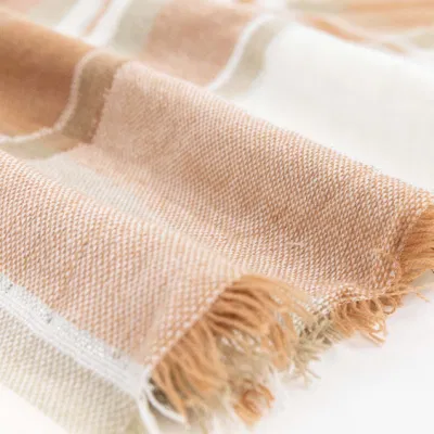 Wholesaler Outerwear Outfit Apparel Accessory Metalic Spring Winter Acrylic Fringe Checks Grid Tartan Pashmina Windowpane Headwear Oversize Lurex Scarf Shawl