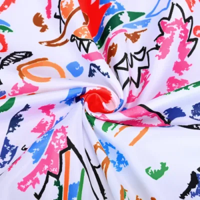 35&quot; Square Silk Like Printing Head Scarf Women&prime;s Fashion Silk Feeling Scarf